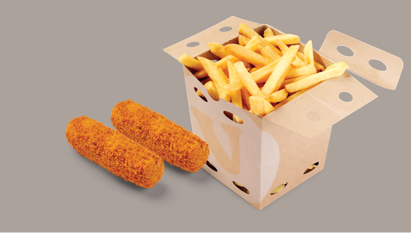Friet met snacks
