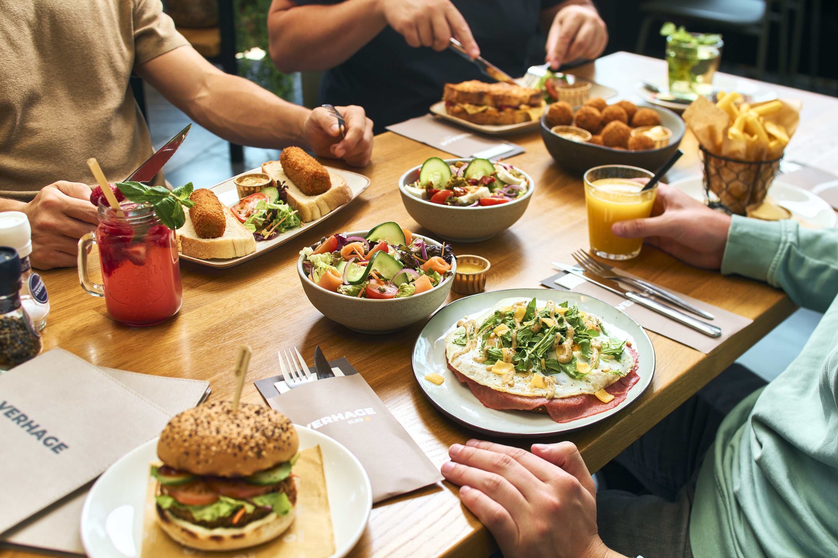 Sfeerfoto voor de lunch