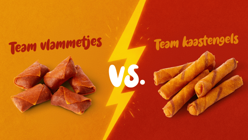 Kaastengels vs. Vlammetjes
